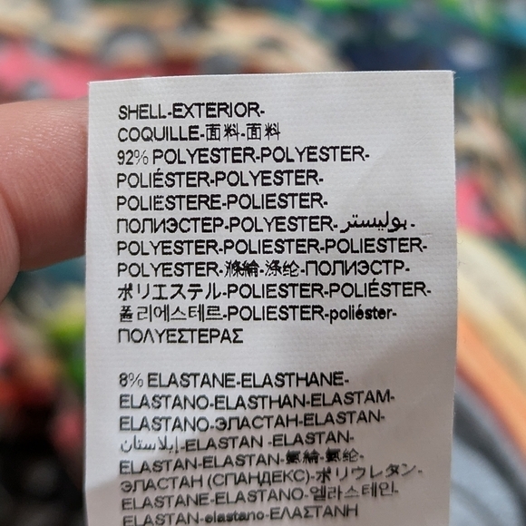 Desigual colorful rainbow laser cut knee length dress S - Picture 10 of 10